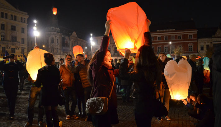 Ponta-ellenes tüntetés Kolozsváron