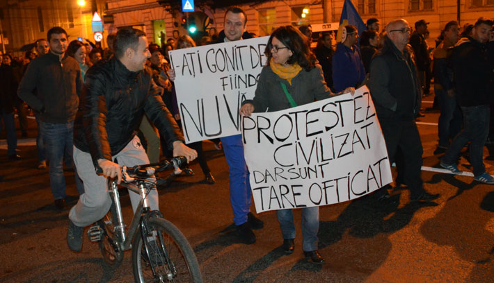 Ponta-ellenes tüntetés Kolozsváron