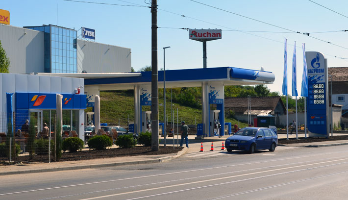 Gazprom benzinkút Kolozsváron