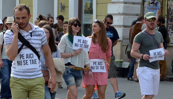 Tüntetés az erőkért Kolozsváron