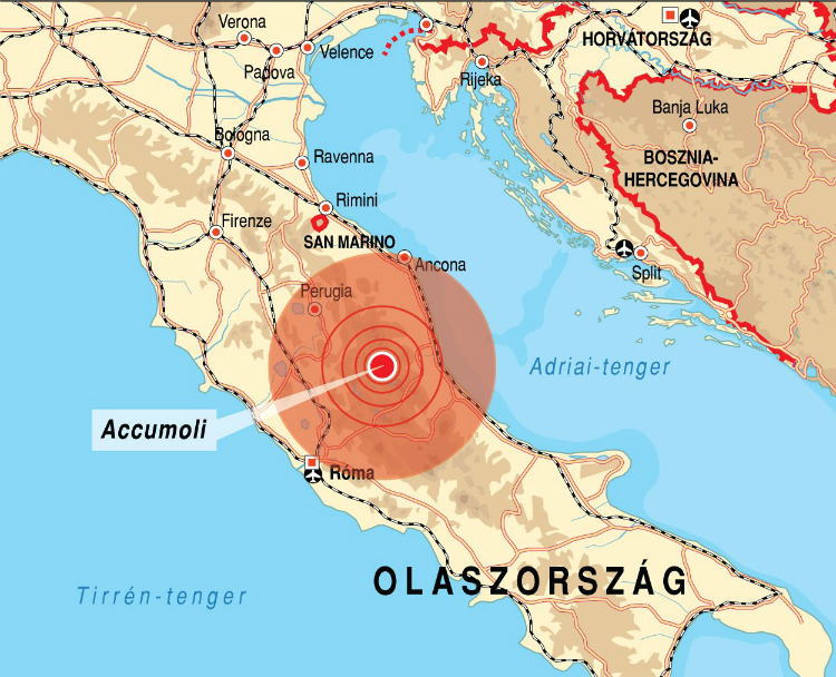 Földrengés Olaszországban