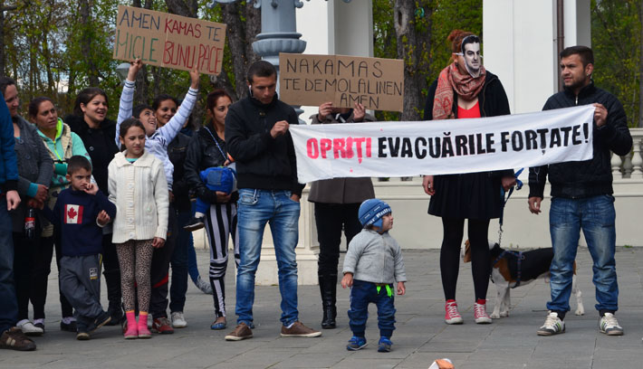 Flashmob Kolozsváron a lakhatásért