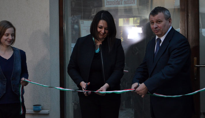 Kubatov Anikó és Mile Lajos megnyitja a kolozsvári Üzleti Központot