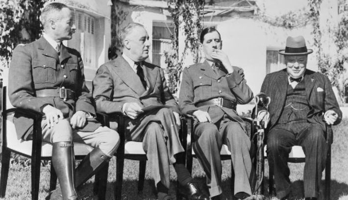 Giraud, Roosevelt, de Gaulle, Churchill