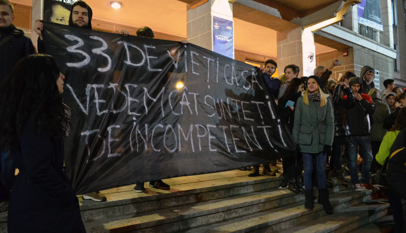 Rendszerellenes tüntetés Kolozsváron