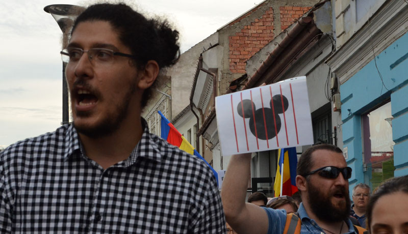 Victor Ponta elleni tüntetés Kolozsváron