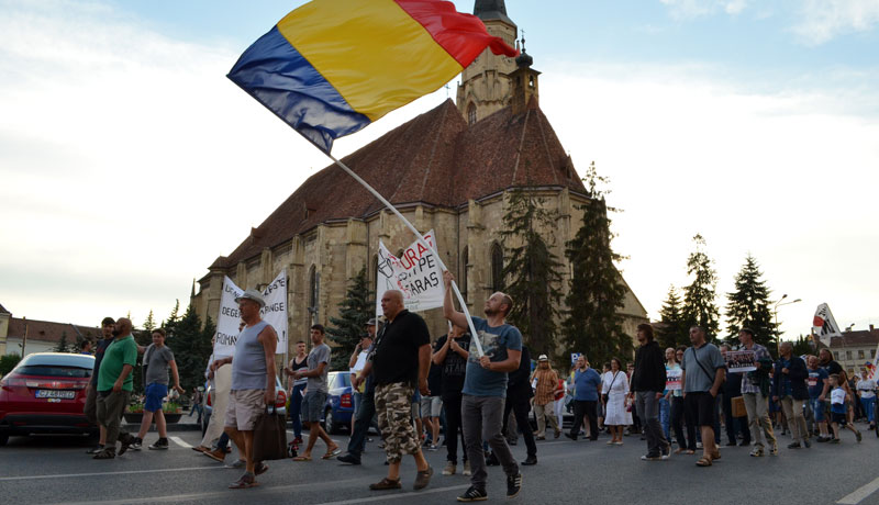 Victor Ponta elleni tüntetés Kolozsváron