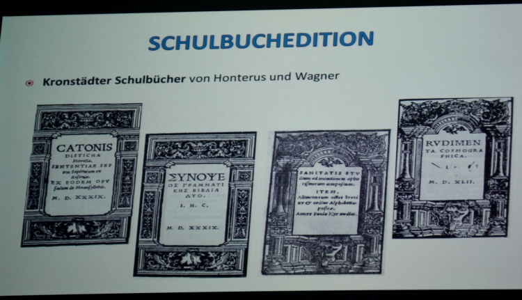 Tankönyvborítók Johannes Honterus nyomdájából