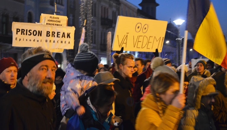 Tüntetés Kolozsváron