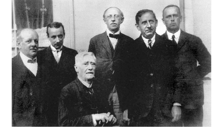 Haller Gusztáv, Bethlen György, Fekete Nagy Béla, Grandpierre Emil, Gabányi Imre, Jósika Samu (ülve)