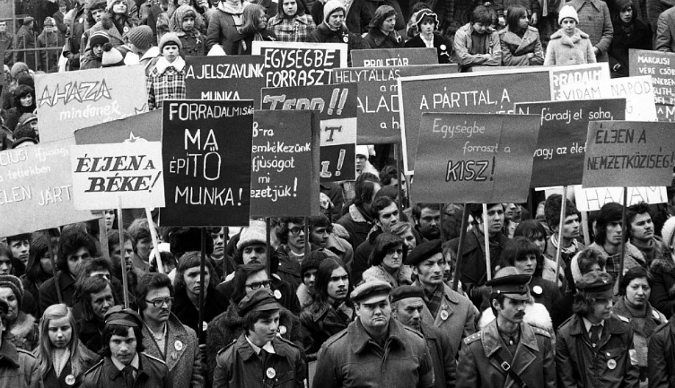 Március 15-i hivatalos ünnepség 1976-ban
